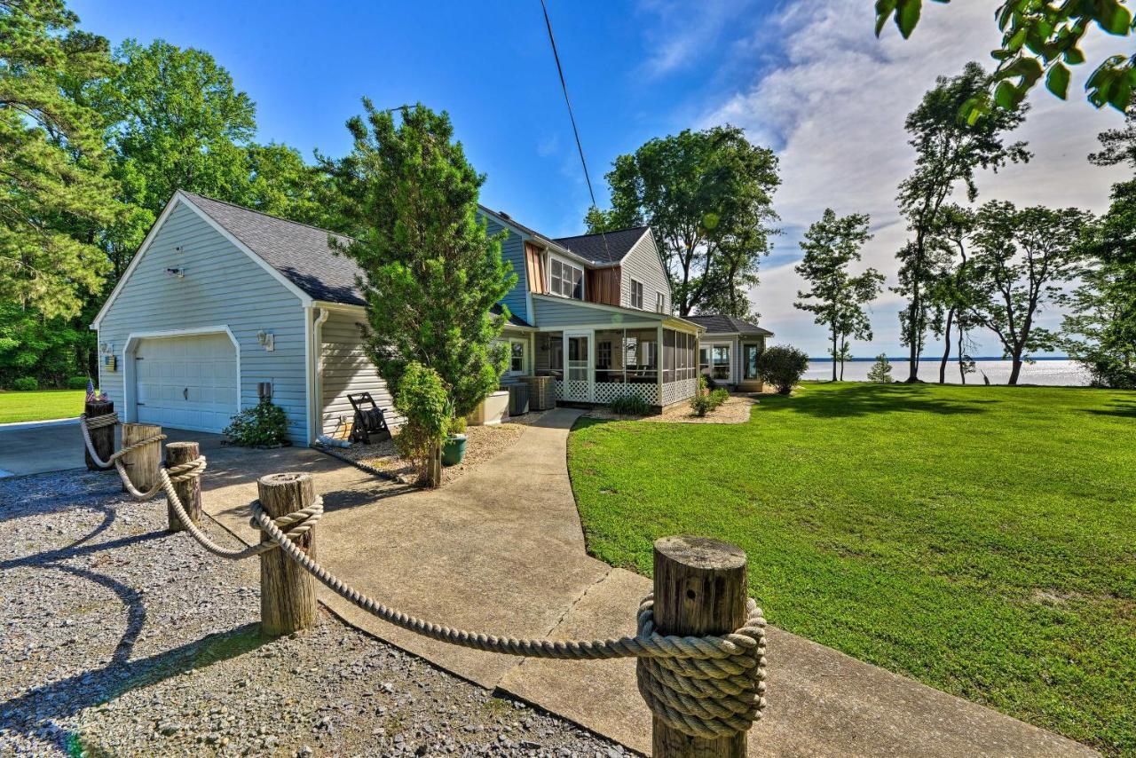 Bayfront Blounts Creek Home Private Beach And Dock! Whichard Beach Екстериор снимка