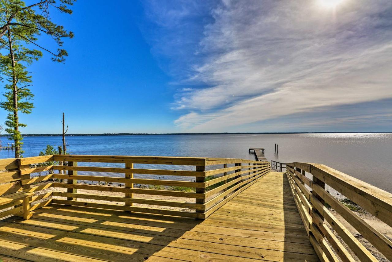 Bayfront Blounts Creek Home Private Beach And Dock! Whichard Beach Екстериор снимка