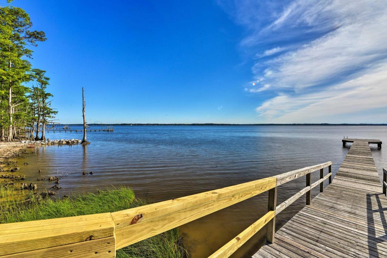 Bayfront Blounts Creek Home Private Beach And Dock! Whichard Beach Екстериор снимка